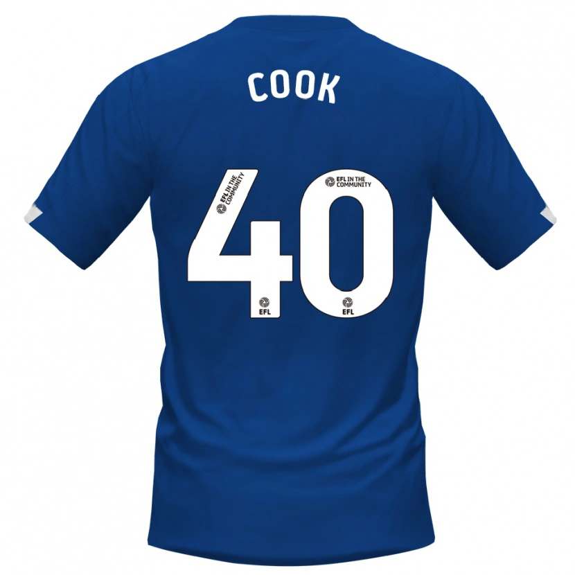 Danxen Heren Connor Cook #40 Blauw Wit Thuisshirt Thuistenue 2025/26 T-Shirt