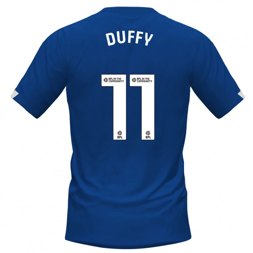 Danxen Heren Dylan Duffy #11 Blauw Wit Thuisshirt Thuistenue 2025/26 T-Shirt