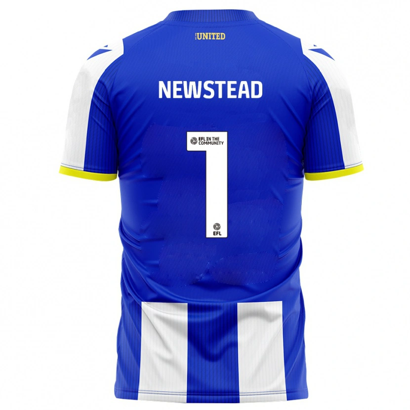 Danxen Heren Jamie-Louise Newstead #1 Blauw Wit Thuisshirt Thuistenue 2025/26 T-Shirt
