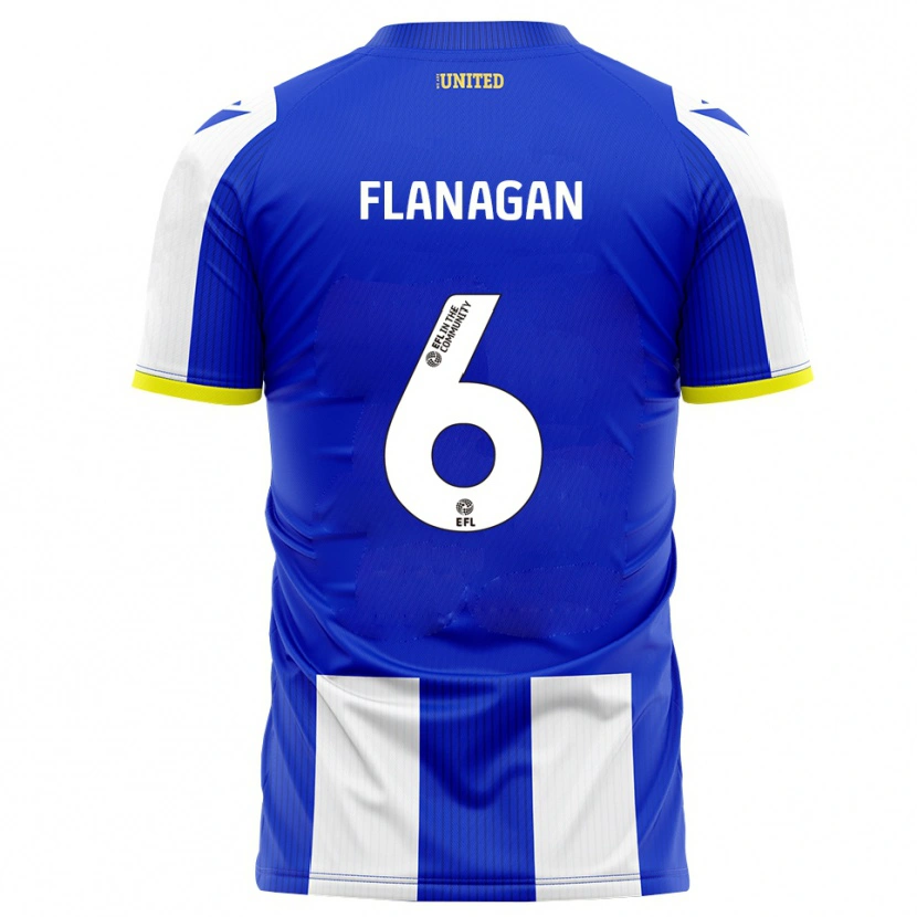 Danxen Heren Tom Flanagan #6 Blauw Wit Thuisshirt Thuistenue 2025/26 T-Shirt