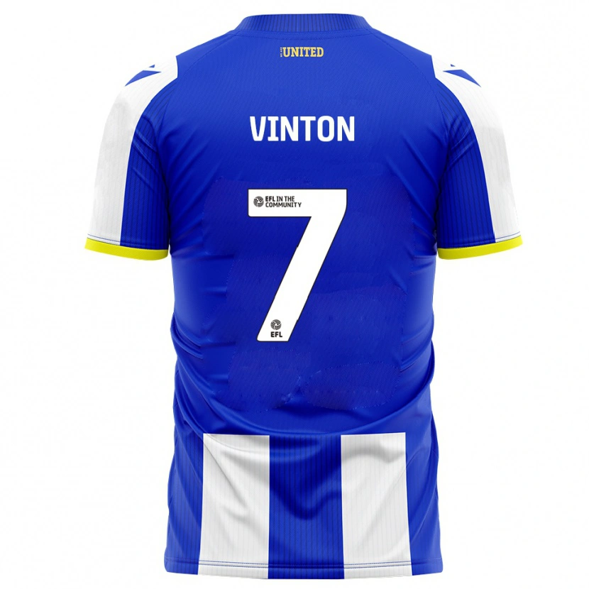 Danxen Heren Ruby Vinton #7 Blauw Wit Thuisshirt Thuistenue 2025/26 T-Shirt