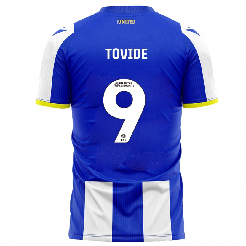 Danxen Heren Samson Tovide #9 Blauw Wit Thuisshirt Thuistenue 2025/26 T-Shirt