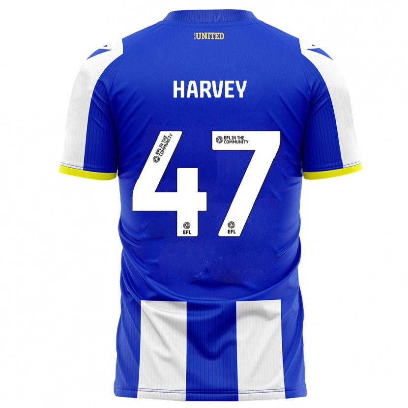 Danxen Heren Ronnie Harvey #47 Blauw Wit Thuisshirt Thuistenue 2025/26 T-Shirt