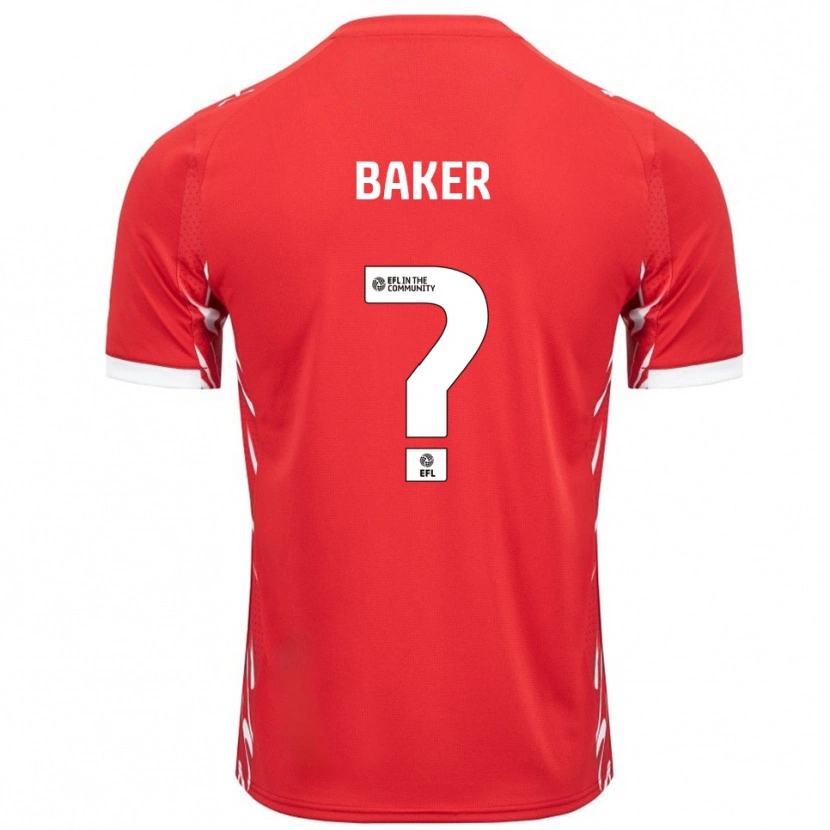 Danxen Heren Billy Baker #0 Rood Wit Thuisshirt Thuistenue 2025/26 T-Shirt
