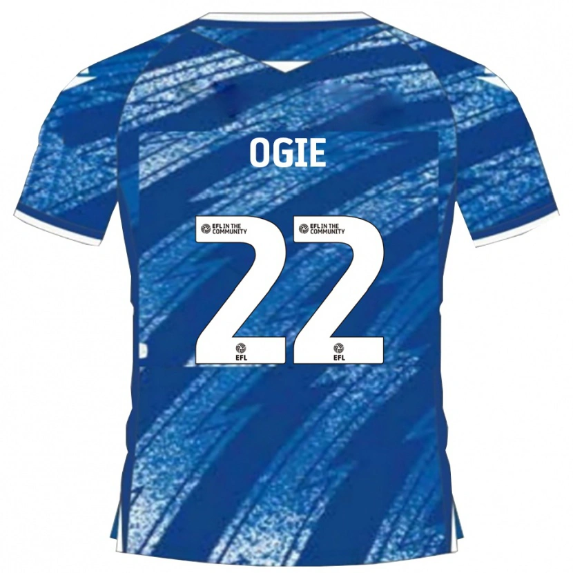 Danxen Heren Shadrach Ogie #22 Blauw Wit Thuisshirt Thuistenue 2025/26 T-Shirt
