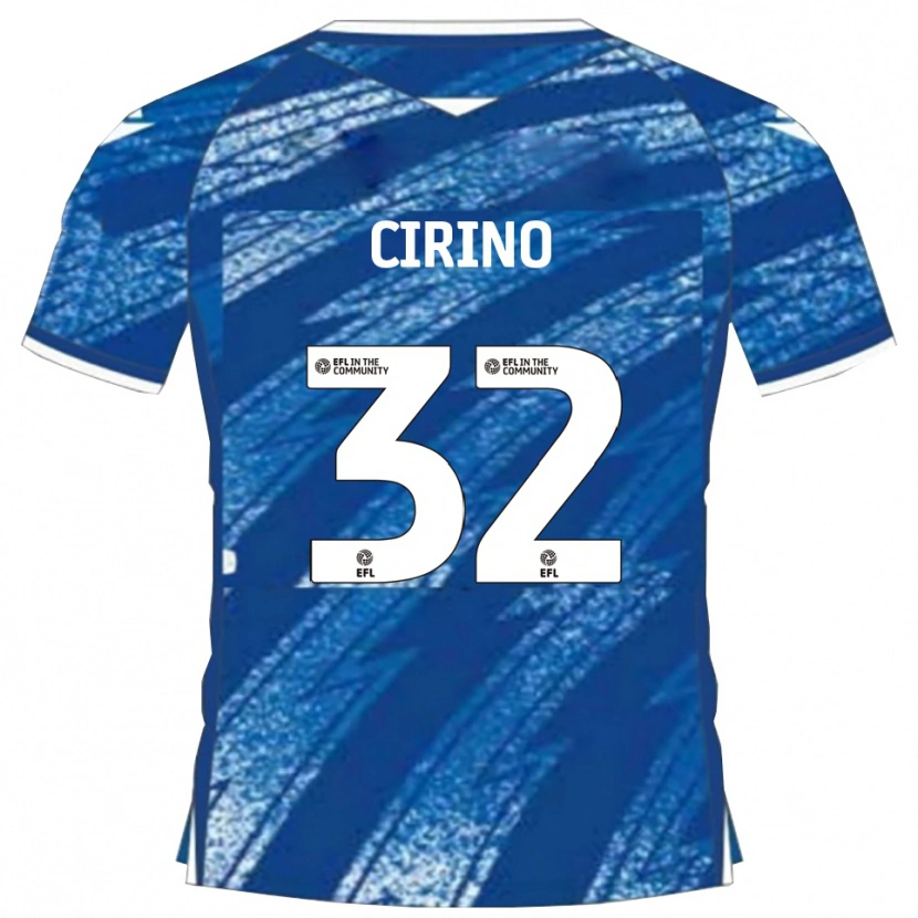 Danxen Heren Lenni Cirino #32 Blauw Wit Thuisshirt Thuistenue 2025/26 T-Shirt