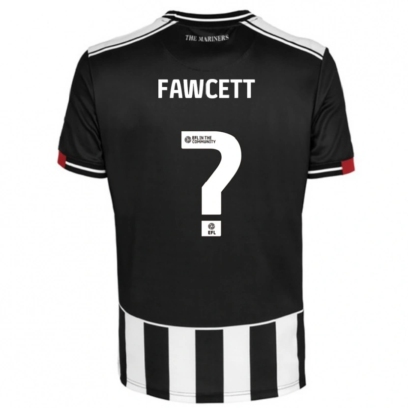Danxen Heren Izzy Fawcett #0 Zwart Wit Rood Thuisshirt Thuistenue 2025/26 T-Shirt
