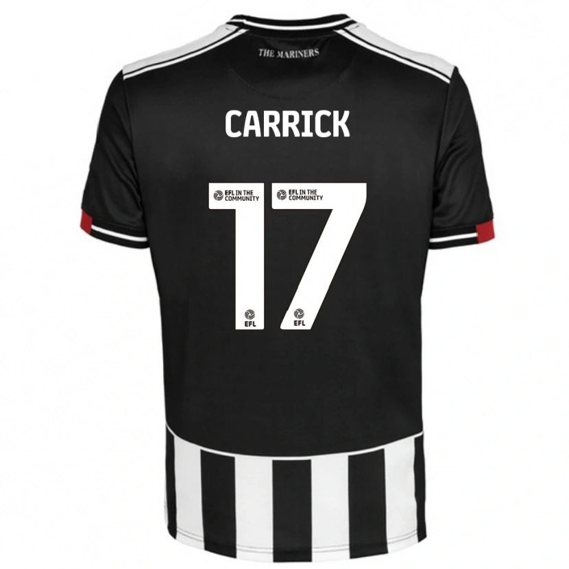 Danxen Heren Charlie Carrick #17 Zwart Wit Rood Thuisshirt Thuistenue 2025/26 T-Shirt