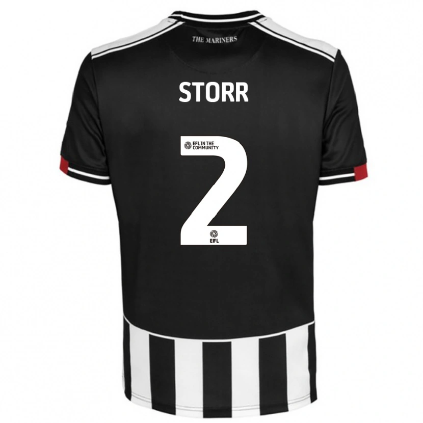 Danxen Heren Callum Storr #2 Zwart Wit Rood Thuisshirt Thuistenue 2025/26 T-Shirt