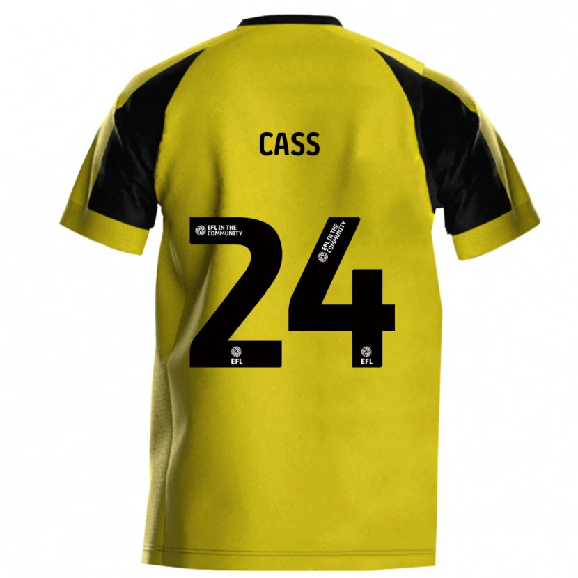 Danxen Heren Lewis Cass #24 Geel Grijs Thuisshirt Thuistenue 2025/26 T-Shirt