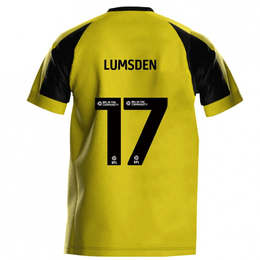 Danxen Heren Alfie Lumsden #17 Geel Grijs Thuisshirt Thuistenue 2025/26 T-Shirt