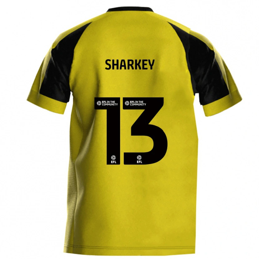 Danxen Heren Toby Sharkey #13 Geel Grijs Thuisshirt Thuistenue 2025/26 T-Shirt