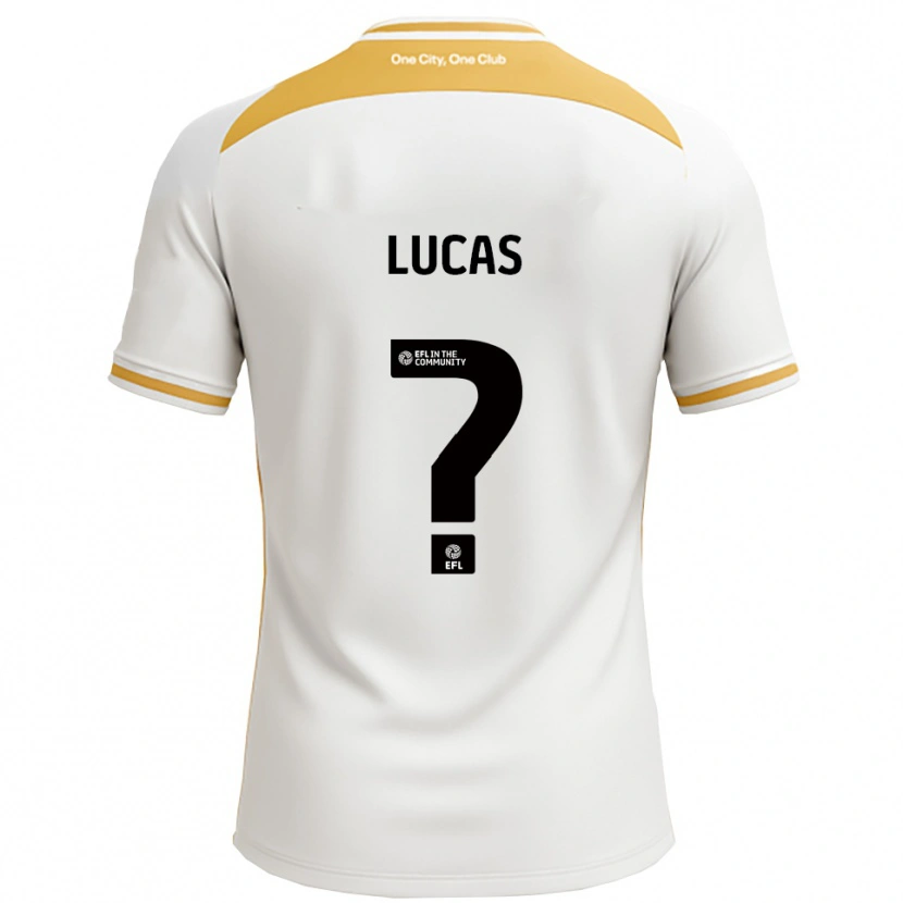 Danxen Heren Dani Lucas #0 Wit Goud Thuisshirt Thuistenue 2025/26 T-Shirt