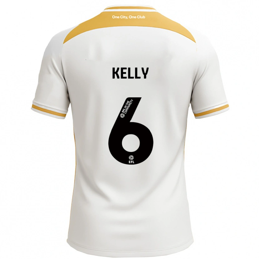 Danxen Heren Liam Kelly #6 Wit Goud Thuisshirt Thuistenue 2025/26 T-Shirt