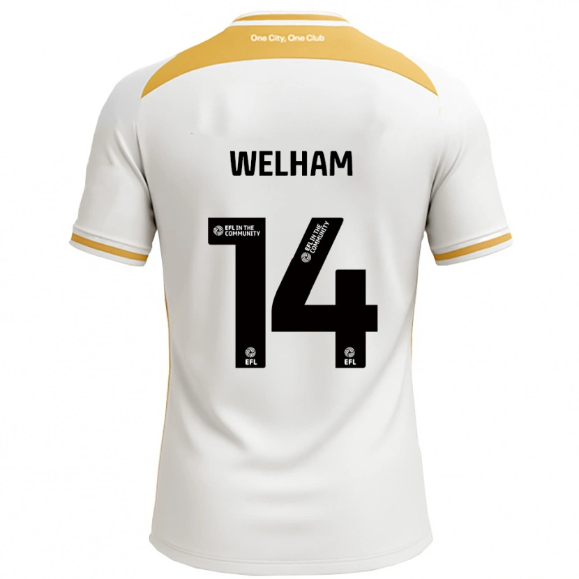 Danxen Heren Madeline Welham #14 Wit Goud Thuisshirt Thuistenue 2025/26 T-Shirt
