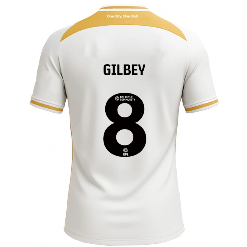 Danxen Heren Alex Gilbey #8 Wit Goud Thuisshirt Thuistenue 2025/26 T-Shirt