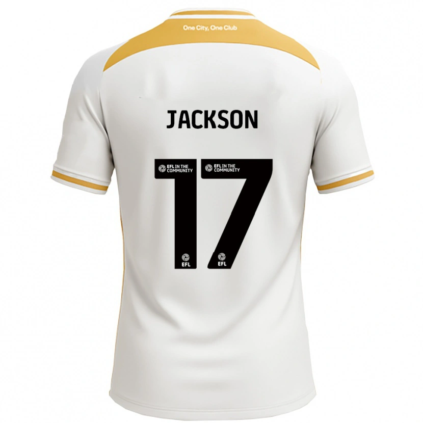 Danxen Heren Cayleigh Jackson #17 Wit Goud Thuisshirt Thuistenue 2025/26 T-Shirt