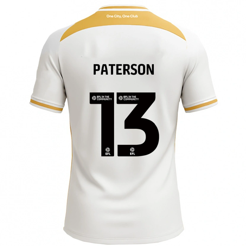 Danxen Heren Callum Paterson #13 Wit Goud Thuisshirt Thuistenue 2025/26 T-Shirt