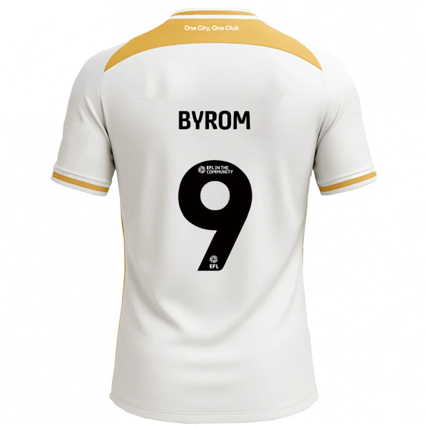 Danxen Heren Sophie Byrom #9 Wit Goud Thuisshirt Thuistenue 2025/26 T-Shirt