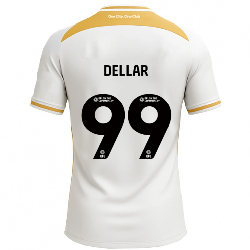 Danxen Heren Megan Dellar #99 Wit Goud Thuisshirt Thuistenue 2025/26 T-Shirt
