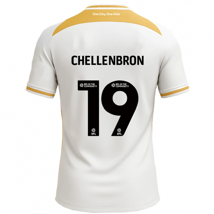 Danxen Heren Katie Chellenbron #19 Wit Goud Thuisshirt Thuistenue 2025/26 T-Shirt