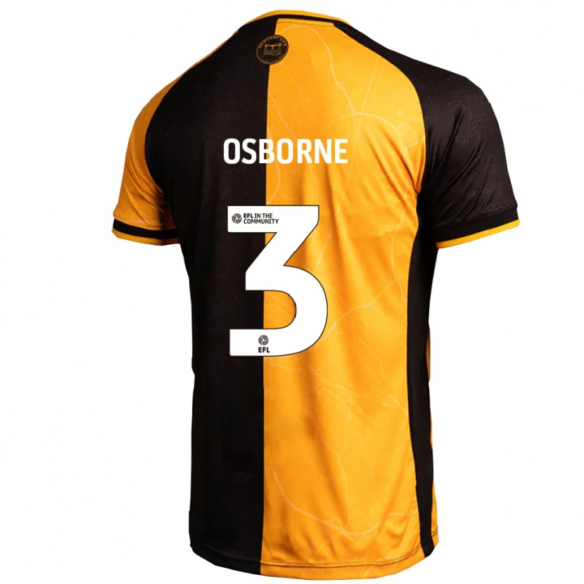 Danxen Heren Jed Osborne #3 Geel Zwart Thuisshirt Thuistenue 2025/26 T-Shirt