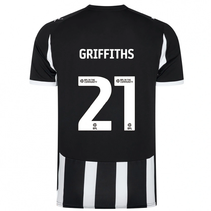 Danxen Heren Harry Griffiths #21 Zwart Wit Thuisshirt Thuistenue 2025/26 T-Shirt