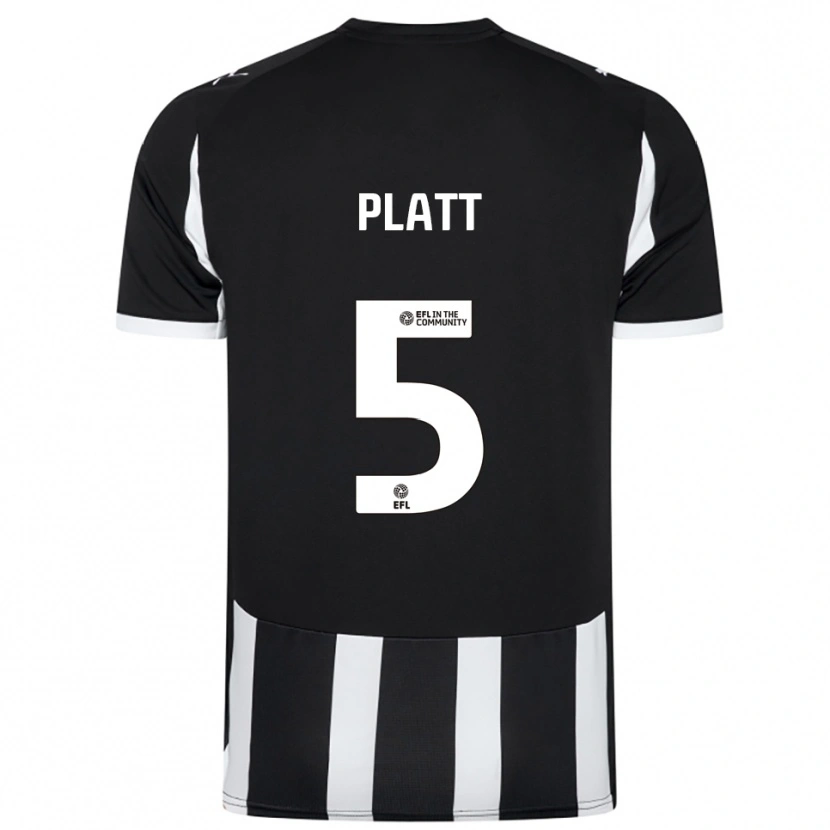 Danxen Heren Matty Platt #5 Zwart Wit Thuisshirt Thuistenue 2025/26 T-Shirt