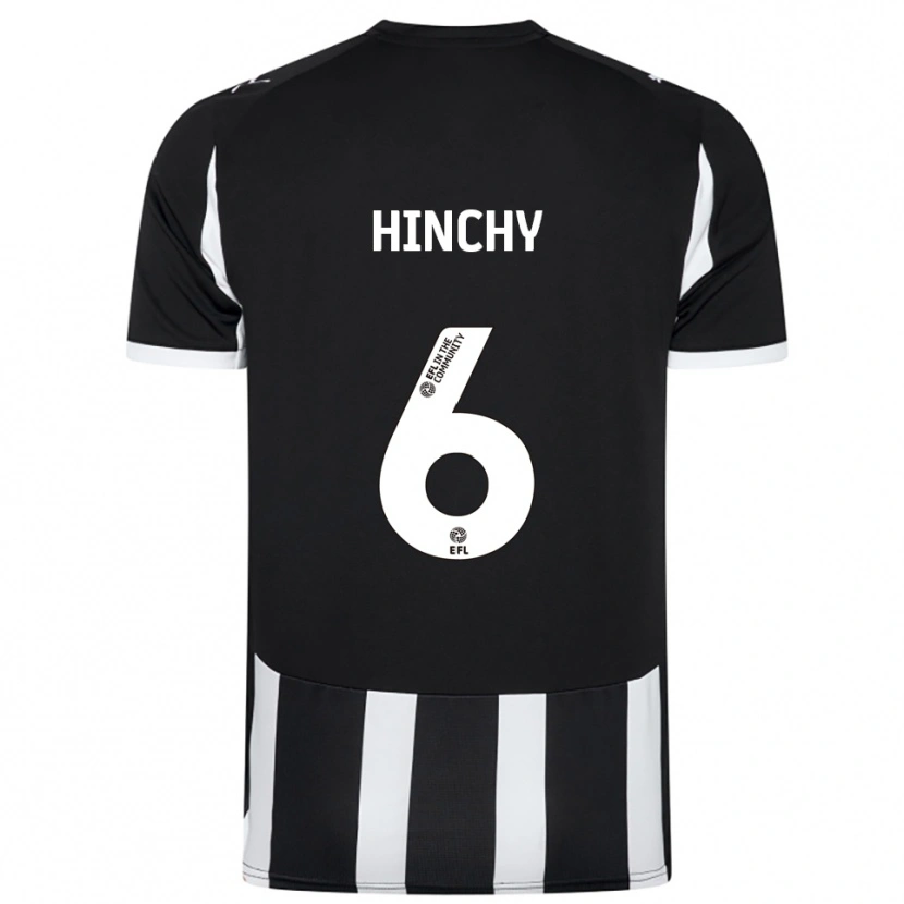 Danxen Heren Jack Hinchy #6 Zwart Wit Thuisshirt Thuistenue 2025/26 T-Shirt
