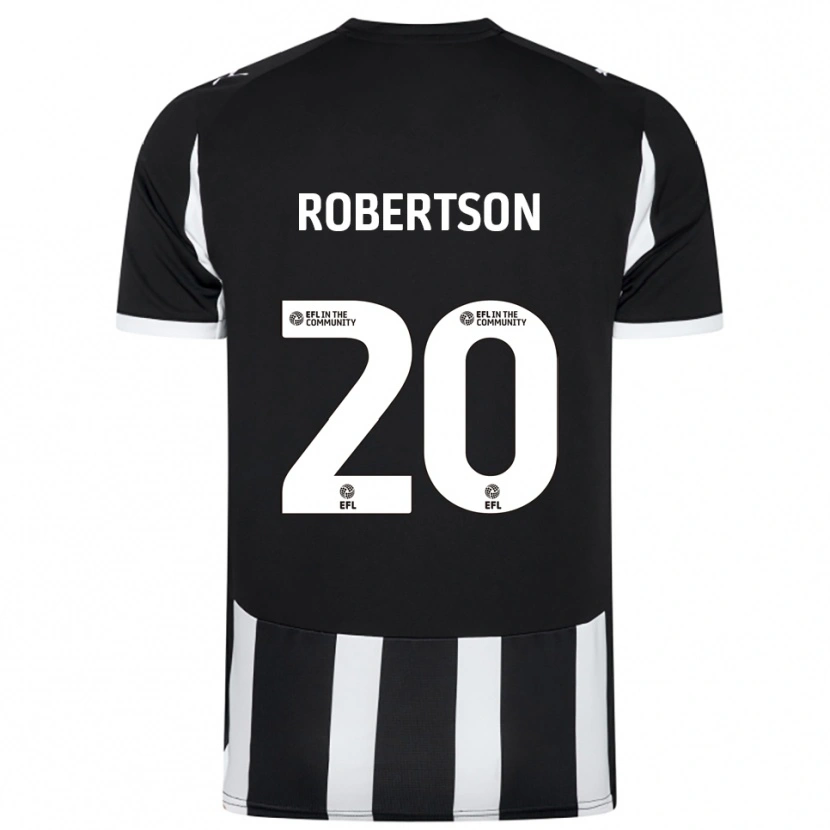 Danxen Heren Scott Robertson #20 Zwart Wit Thuisshirt Thuistenue 2025/26 T-Shirt