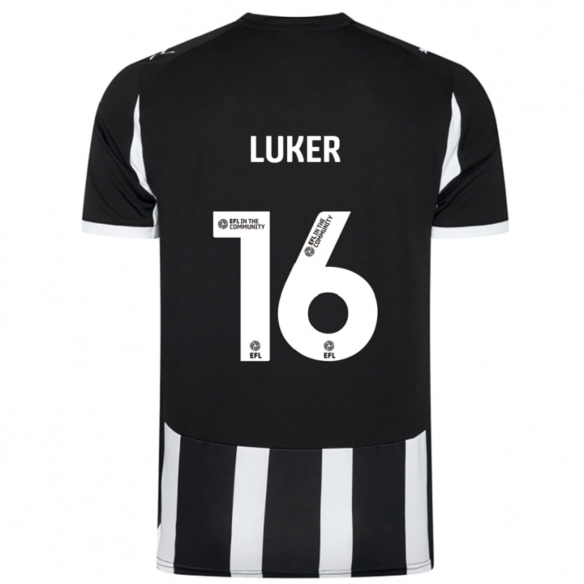 Danxen Heren Jayden Luker #16 Zwart Wit Thuisshirt Thuistenue 2025/26 T-Shirt