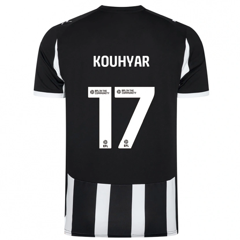 Danxen Heren Maziar Kouhyar #17 Zwart Wit Thuisshirt Thuistenue 2025/26 T-Shirt