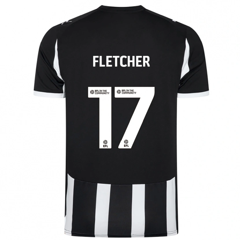 Danxen Heren Luca Fletcher #17 Zwart Wit Thuisshirt Thuistenue 2025/26 T-Shirt