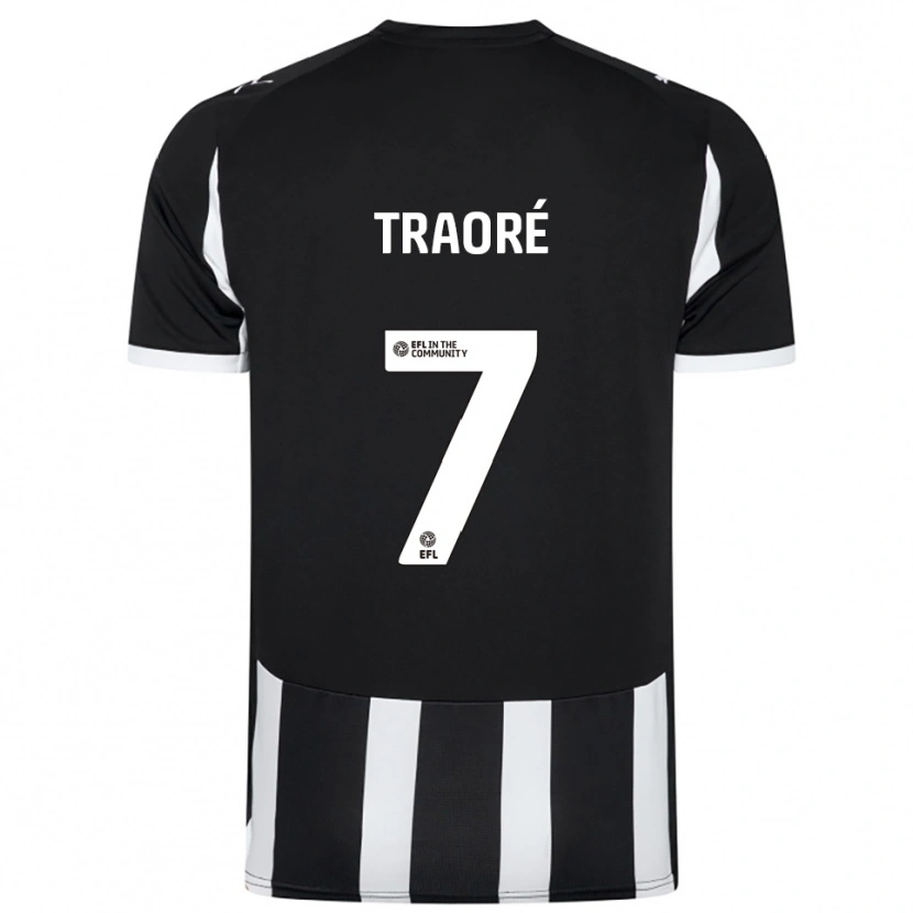 Danxen Heren Maï Traoré #7 Zwart Wit Thuisshirt Thuistenue 2025/26 T-Shirt