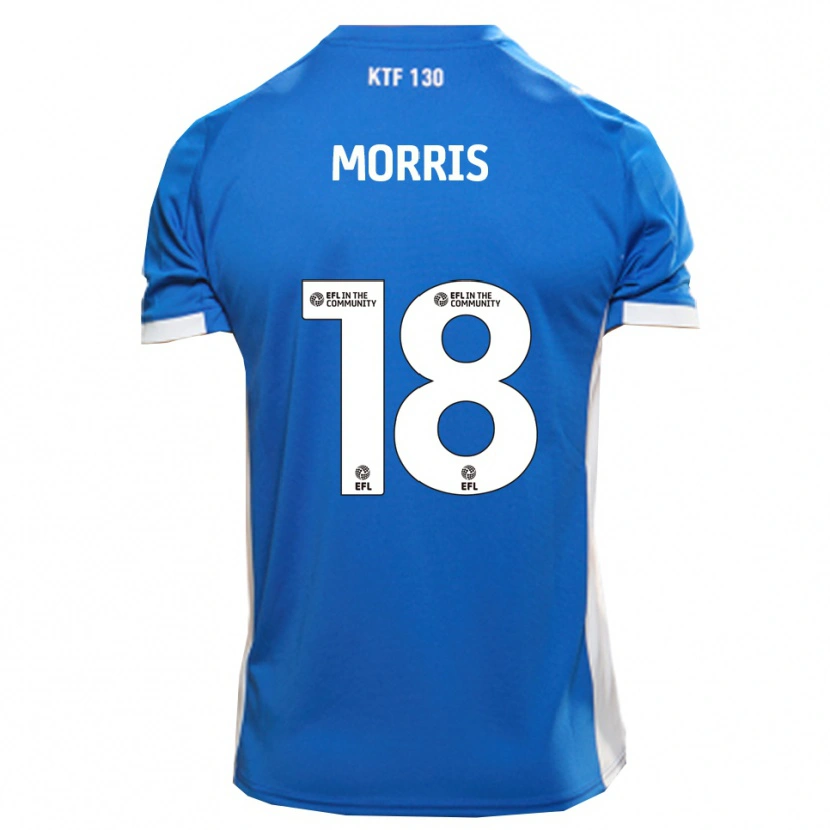 Danxen Heren Kieron Morris #18 Blauw Wit Thuisshirt Thuistenue 2025/26 T-Shirt
