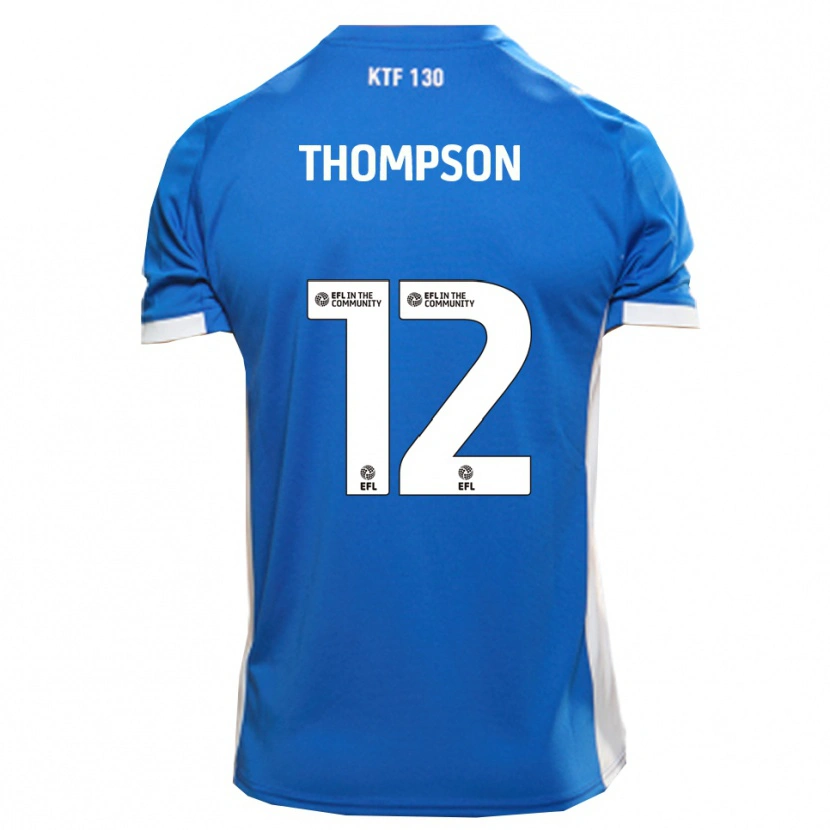 Danxen Heren Jaheim Thompson #12 Blauw Wit Thuisshirt Thuistenue 2025/26 T-Shirt