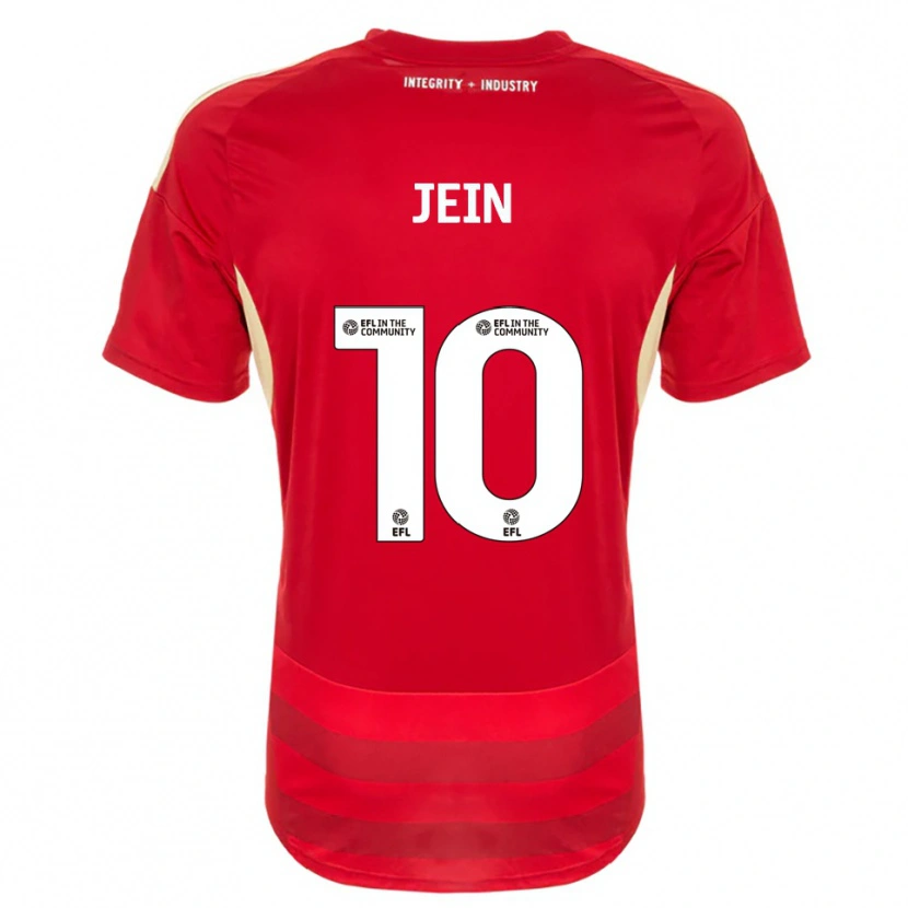 Danxen Heren Shaunna Jein #10 Rood Wit Thuisshirt Thuistenue 2025/26 T-Shirt