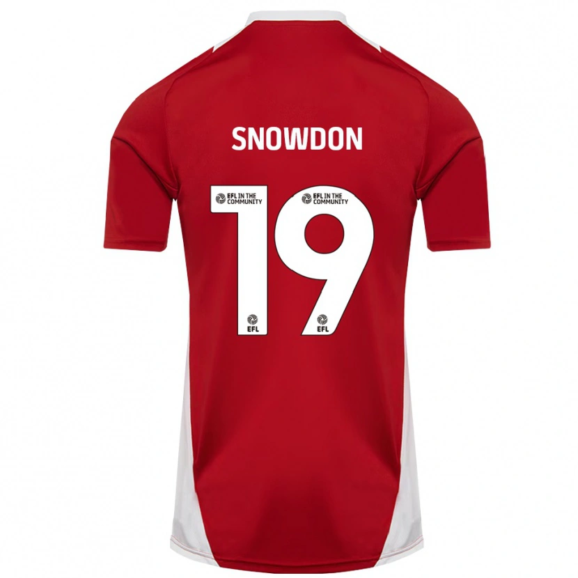 Danxen Heren Joe Snowdon #19 Rood Wit Goud Thuisshirt Thuistenue 2025/26 T-Shirt