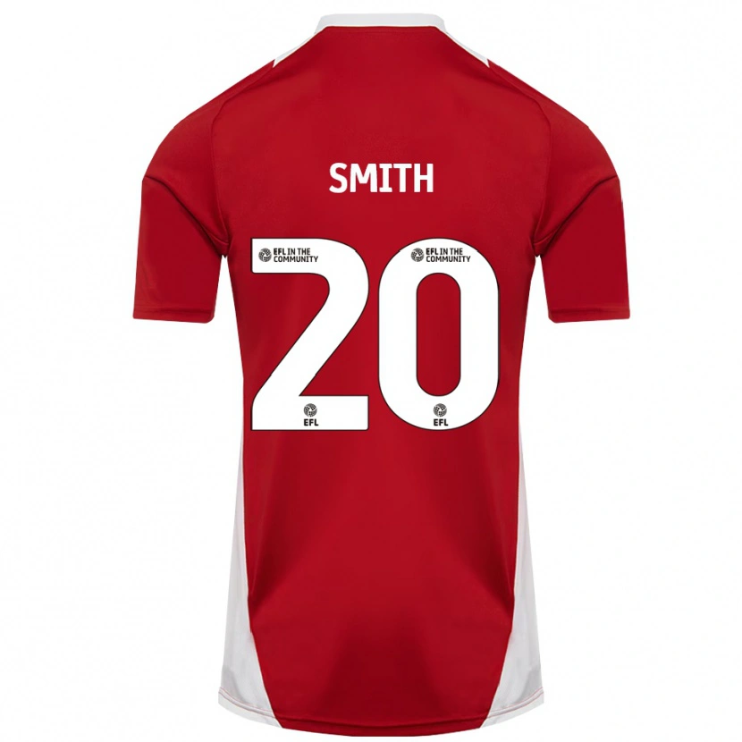 Danxen Heren Jessica Smith #20 Rood Wit Goud Thuisshirt Thuistenue 2025/26 T-Shirt