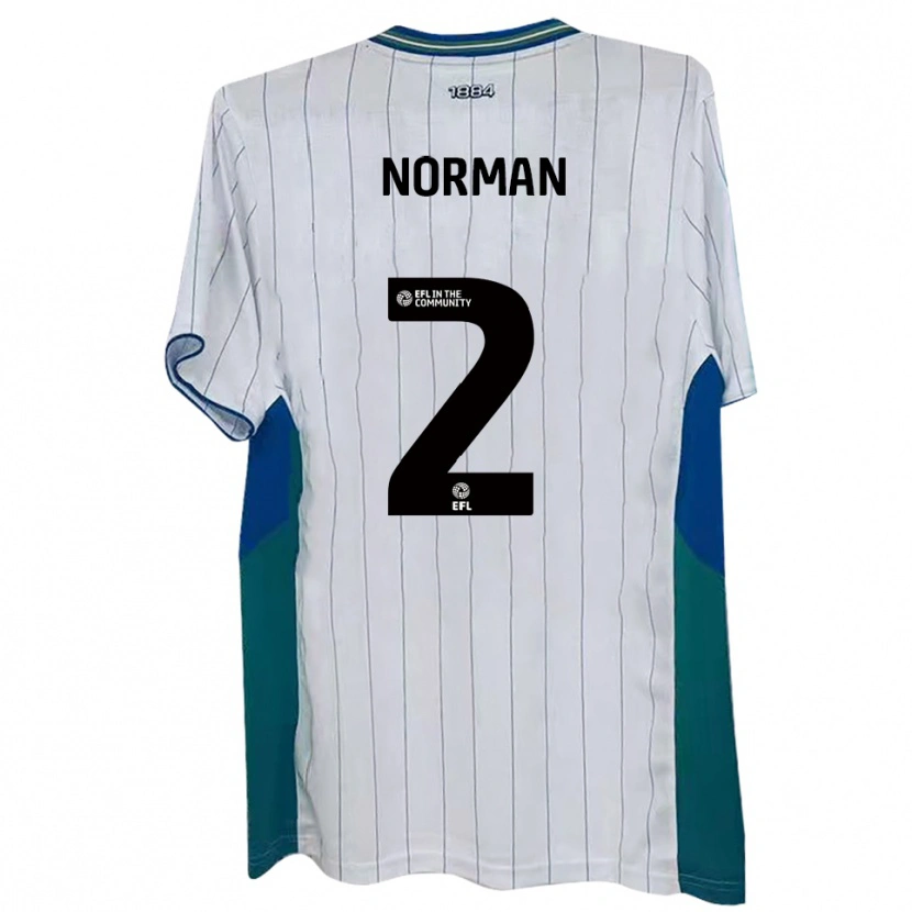 Danxen Heren Cameron Norman #2 Wit Groen Blauw Thuisshirt Thuistenue 2025/26 T-Shirt
