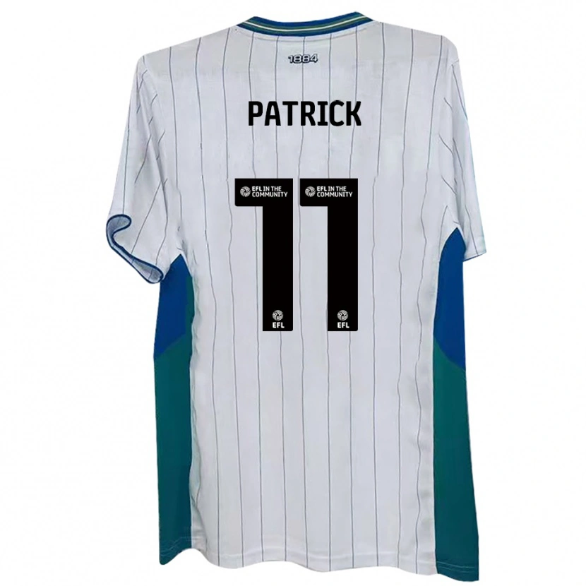 Danxen Heren Omari Patrick #11 Wit Groen Blauw Thuisshirt Thuistenue 2025/26 T-Shirt