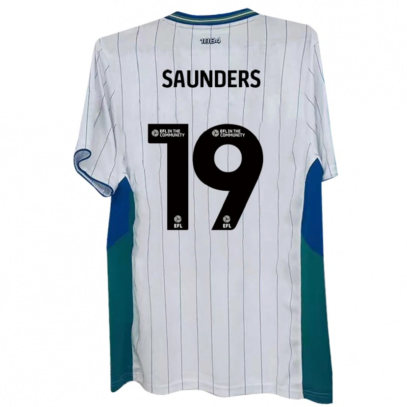 Danxen Heren Harvey Saunders #19 Wit Groen Blauw Thuisshirt Thuistenue 2025/26 T-Shirt