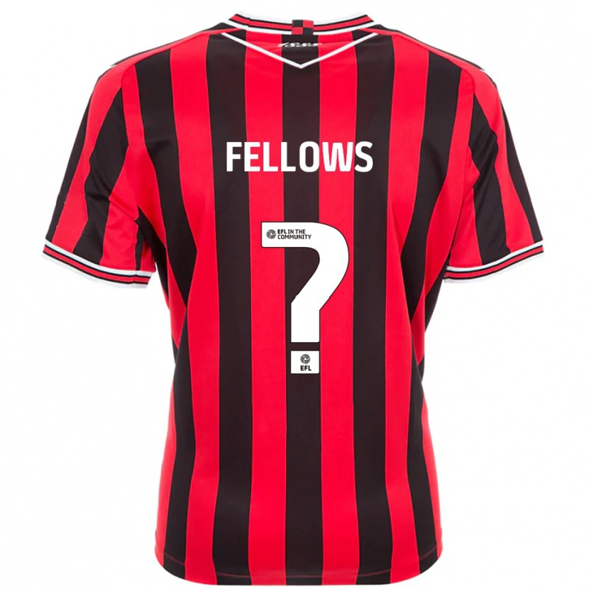 Danxen Heren Mia Fellows #0 Rood Zwart Thuisshirt Thuistenue 2025/26 T-Shirt