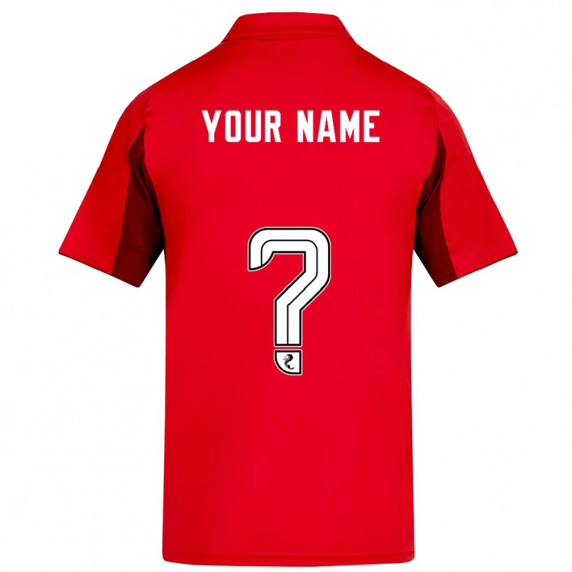Danxen Heren Uw Naam #0 Rood Bordeauxrood Thuisshirt Thuistenue 2025/26 T-Shirt