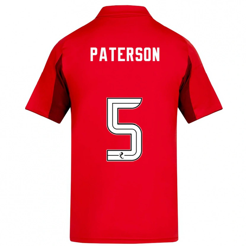 Danxen Heren Donna Paterson #5 Rood Bordeauxrood Thuisshirt Thuistenue 2025/26 T-Shirt