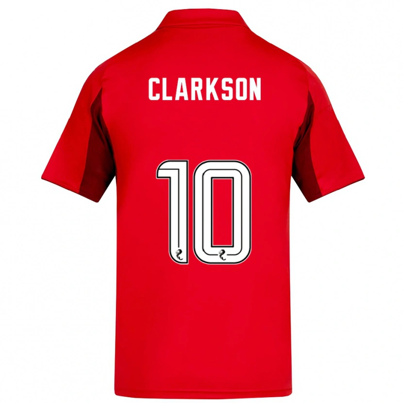 Danxen Heren Leighton Clarkson #10 Rood Bordeauxrood Thuisshirt Thuistenue 2025/26 T-Shirt