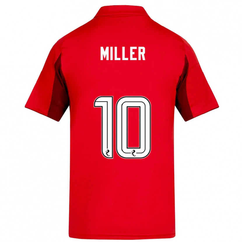 Danxen Heren Darcie Miller #10 Rood Bordeauxrood Thuisshirt Thuistenue 2025/26 T-Shirt