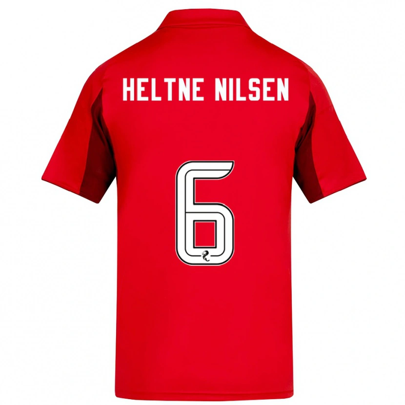 Danxen Heren Sivert Heltne Nilsen #6 Rood Bordeauxrood Thuisshirt Thuistenue 2025/26 T-Shirt