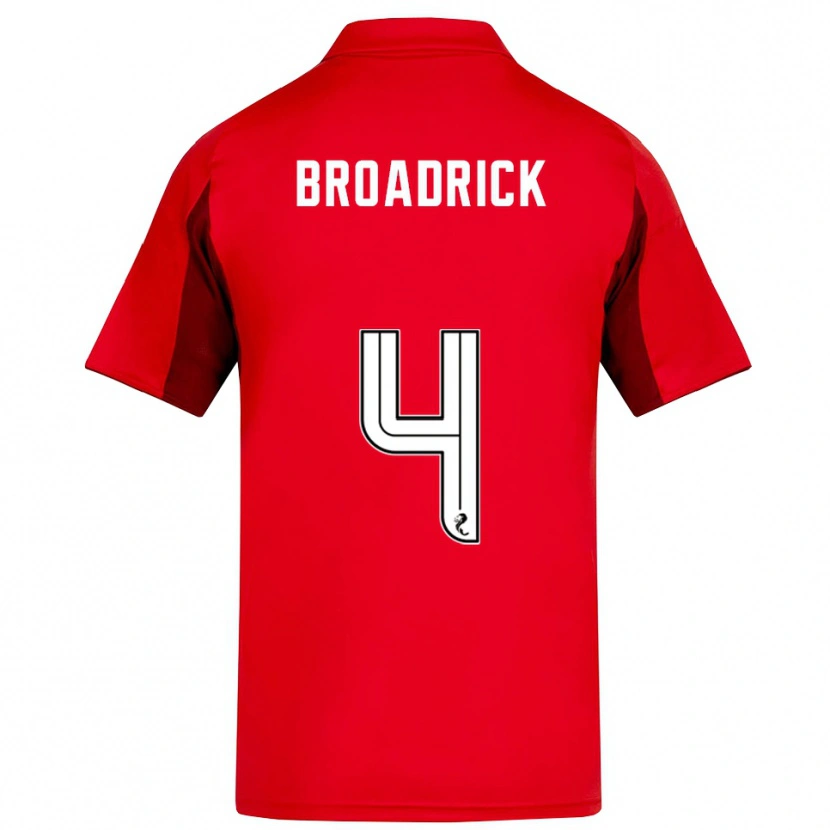 Danxen Heren Jessica Broadrick #4 Rood Bordeauxrood Thuisshirt Thuistenue 2025/26 T-Shirt