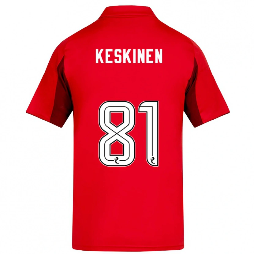 Danxen Heren Topi Keskinen #81 Rood Bordeauxrood Thuisshirt Thuistenue 2025/26 T-Shirt
